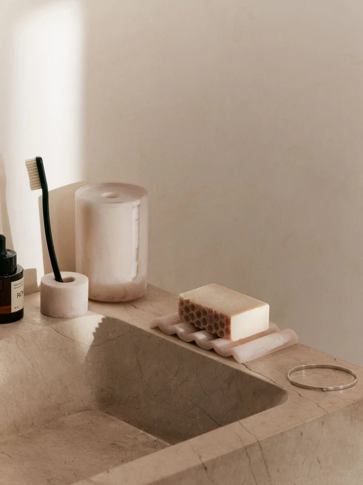 Mist Soap Dish - Ferm Living Storage + Organization - Charcoal - HORNE