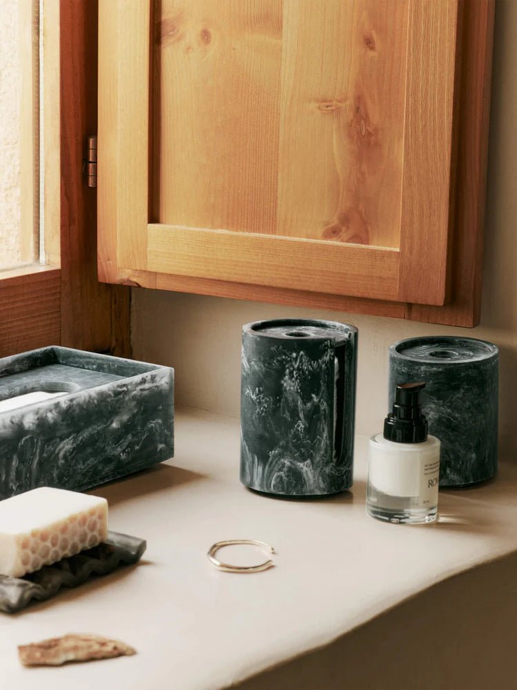 Mist Tissue Box - Ferm Living Storage + Organization - Charcoal - HORNE