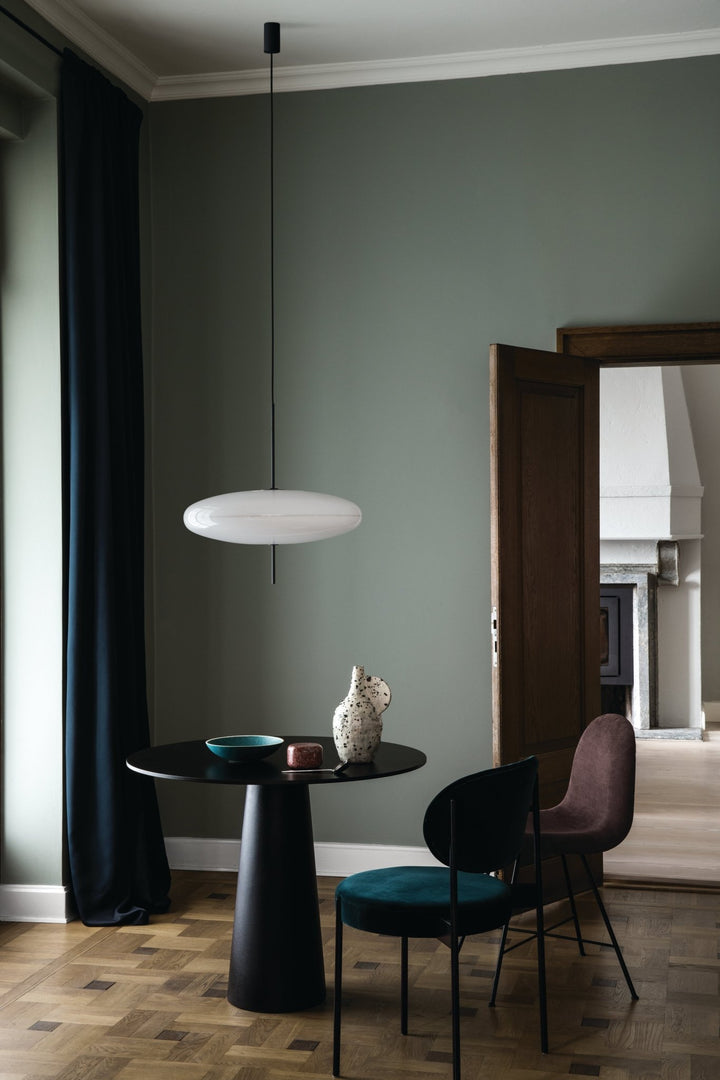 Model 2065 Pendant - Astep Pendants - White Diffuser - Black Cable - HORNE