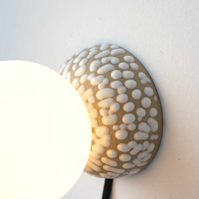 Monroe Sconce - Misewell Lamps - Dune - Plug in (includes 10' cord with on/off switch) - HORNE