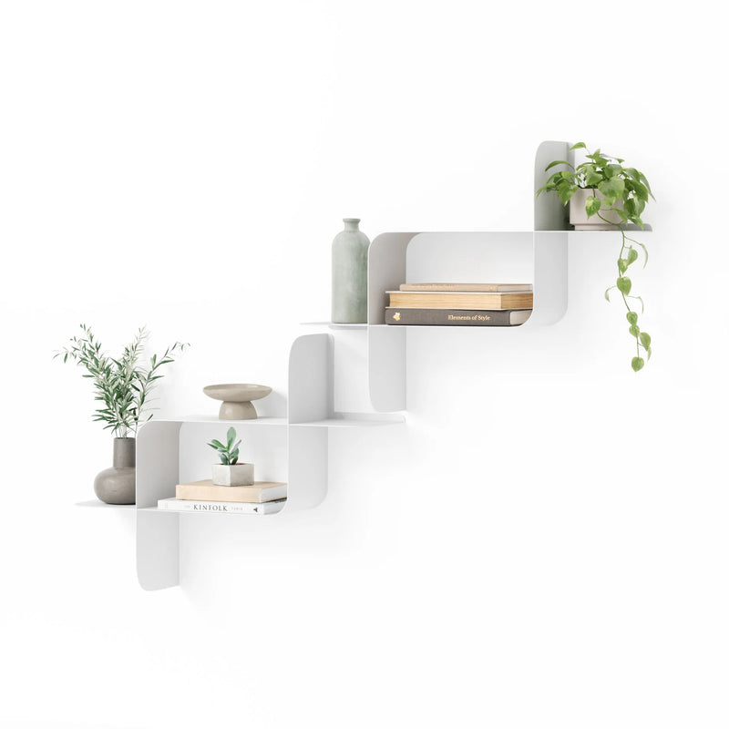 Montage Metal Wall Shelves - Set of 2 - Umbra Shelving - Black - HORNE