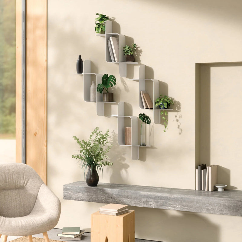 Montage Metal Wall Shelves - Set of 2 - Umbra Shelving - Black - HORNE