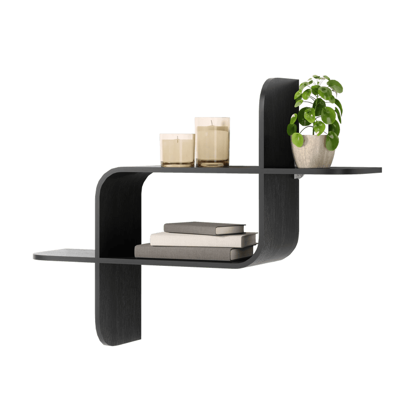 Montage Wall Shelf - Umbra Shelving - Black - HORNE