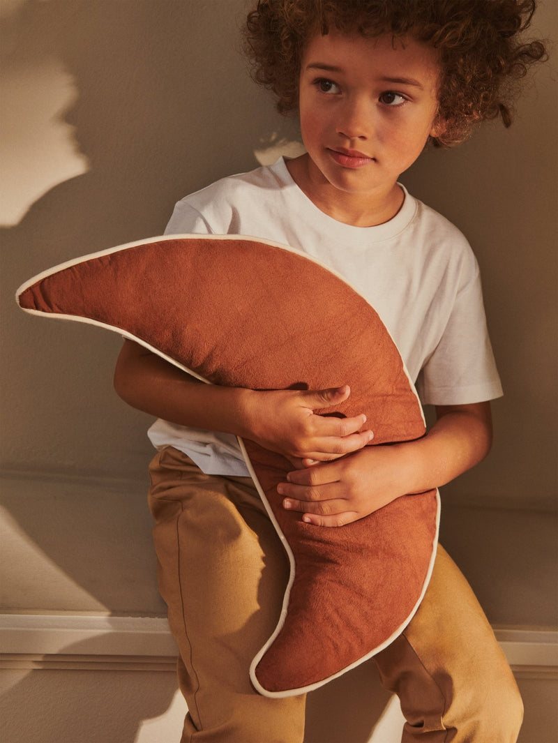 Moon Cushion - Ferm Living Bedding + Pillows - Brown Clay - HORNE