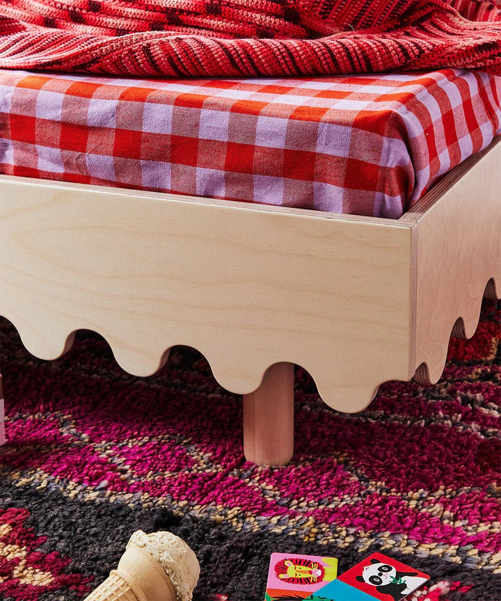 Moss Toddler Bed - Oeuf Kids + Baby - Tomato - HORNE