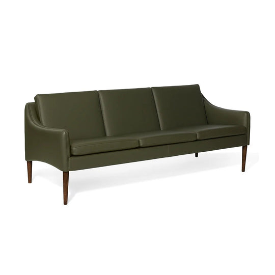 Mr. Olsen 3 - Seater Sofa - Warm Nordic Sofas - Challenger Green/ Smoked Oak - HORNE