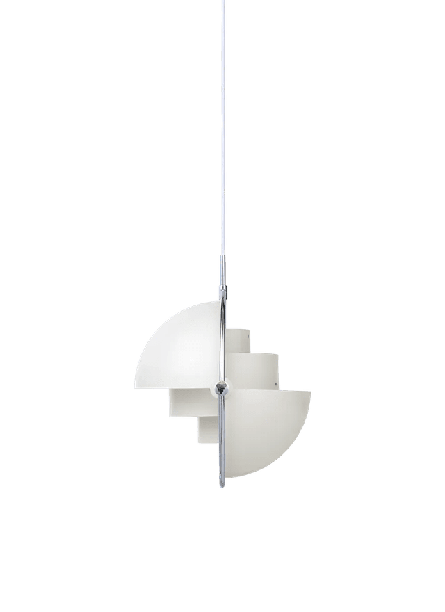 Multi-Lite Pendant - Chrome - Gubi Pendants - Chrome - White Semi Matt - HORNE
