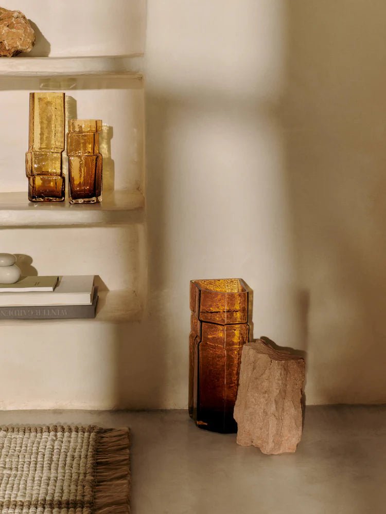 Muro Vase - Ferm Living Vases - Small - Amber - HORNE