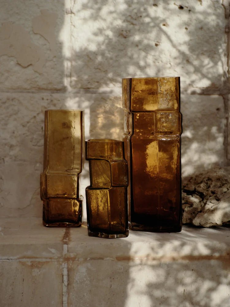 Muro Vase - Ferm Living Vases - Small - Amber - HORNE