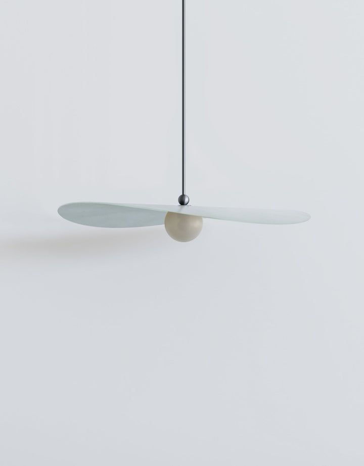 Myrna Pendant - Medium - Ladies & Gentlemen Lighting - Blackened Brass - White (opaque) - Perforated Smoke - HORNE