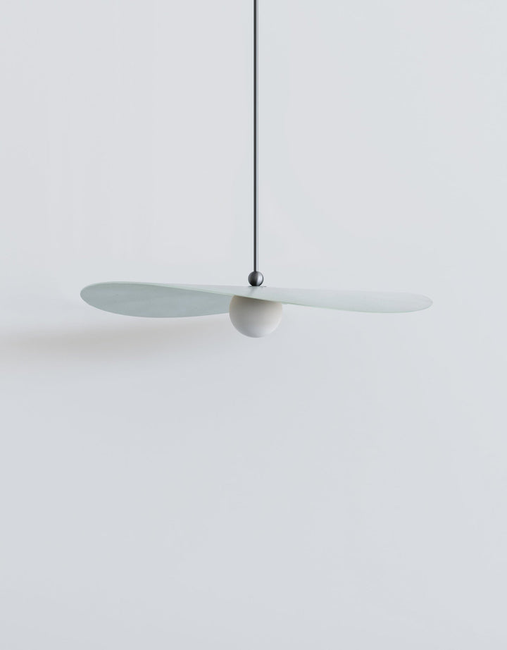 Myrna Pendant - Medium - Ladies & Gentlemen Lighting - Blackened Brass - White (opaque) - Perforated Smoke - HORNE