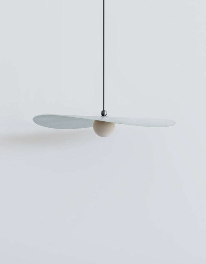 Myrna Pendant - Medium - Ladies & Gentlemen Lighting - Blackened Brass - White (opaque) - Perforated Smoke - HORNE