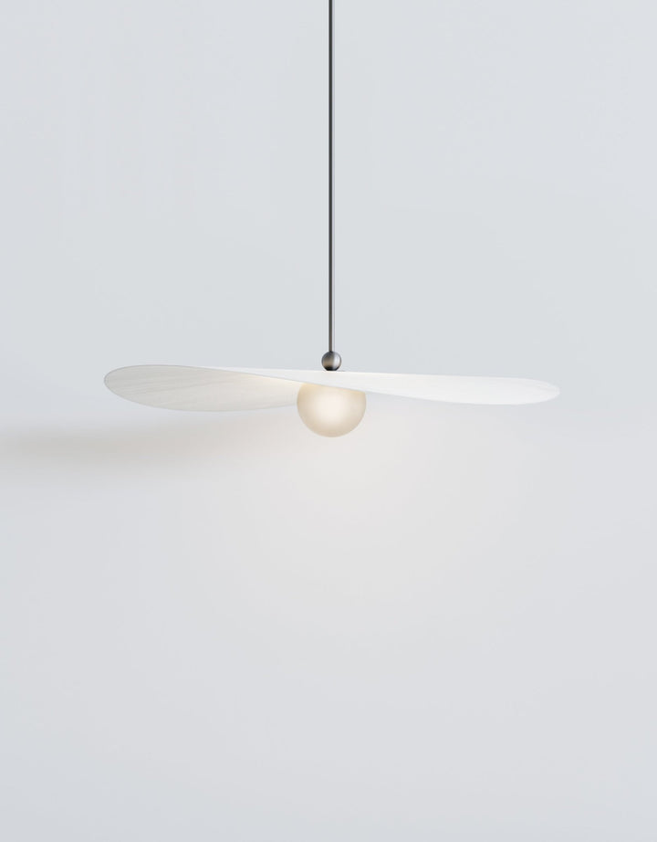 Myrna Pendant - Medium - Ladies & Gentlemen Lighting - Blackened Brass - White (opaque) - Perforated Smoke - HORNE