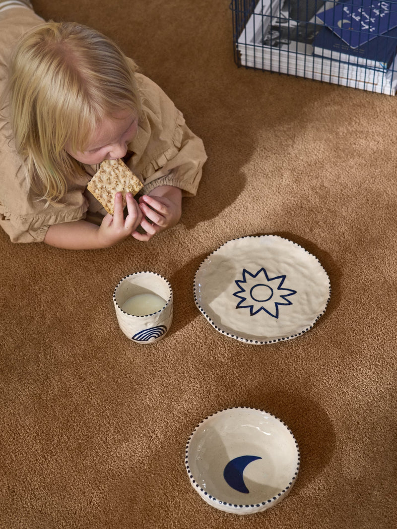 Naive Ceramic Set - Ferm Living - Coffee + Tea - Deep Blue - HORNE