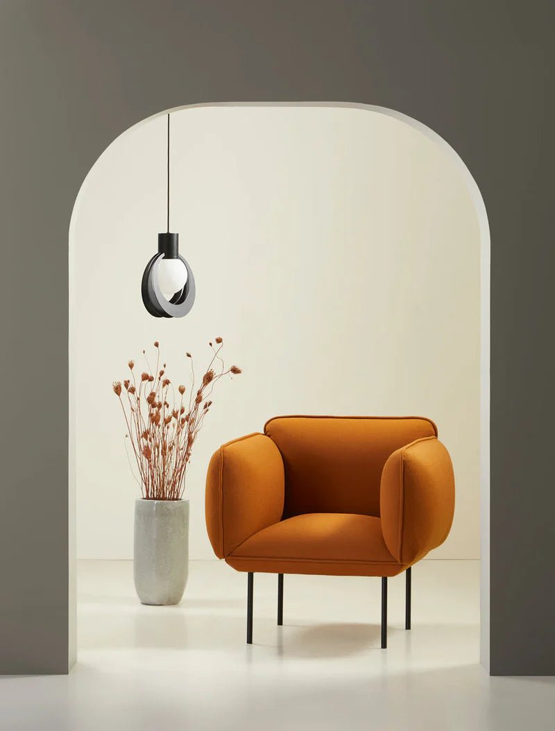 Nakki armchair - Woud Chairs - Gabriel Step Melange - 60011 - HORNE