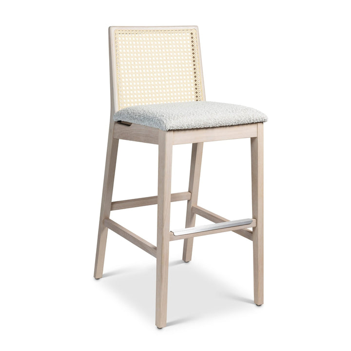 Nardia Cane Bar Stool - Urbia Chairs - Medley Ivory Nogal - HORNE