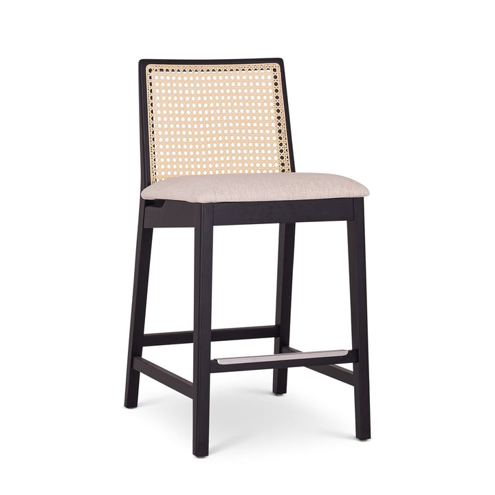 Nardia Cane Counter Stool - Urbia Chairs - Medley Ivory Nogal - HORNE