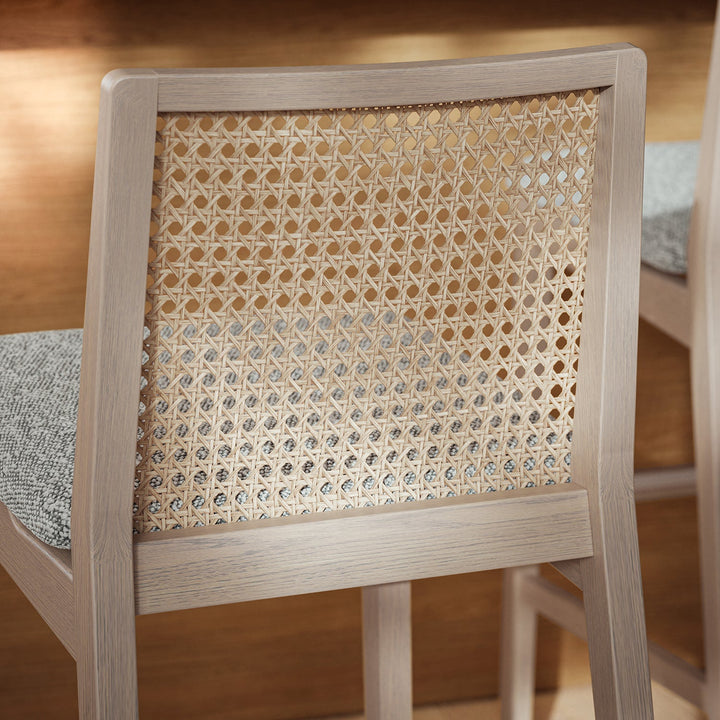 Nardia Cane Counter Stool - Urbia Chairs - Medley Ivory Nogal - HORNE
