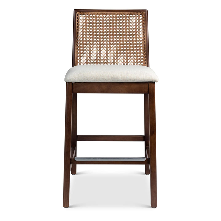 Nardia Cane Counter Stool - Urbia Chairs - Medley Ivory Nogal - HORNE