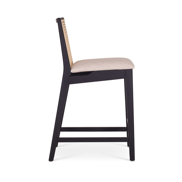 Nardia Cane Counter Stool - Urbia Chairs - Medley Ivory Nogal - HORNE