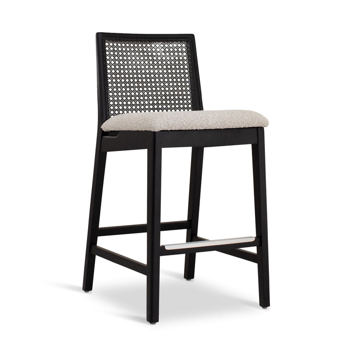 Nardia Cane Counter Stool - Urbia Chairs - Medley Ivory Nogal - HORNE