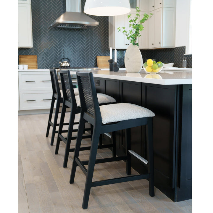 Nardia Cane Counter Stool - Urbia Chairs - Medley Ivory Nogal - HORNE
