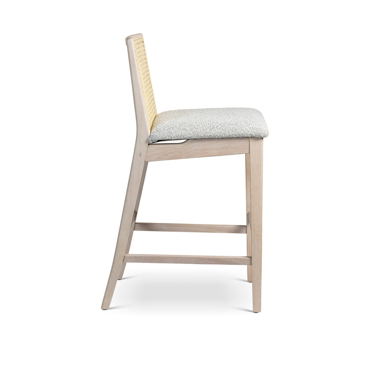 Nardia Cane Counter Stool - Urbia Chairs - Medley Ivory Nogal - HORNE