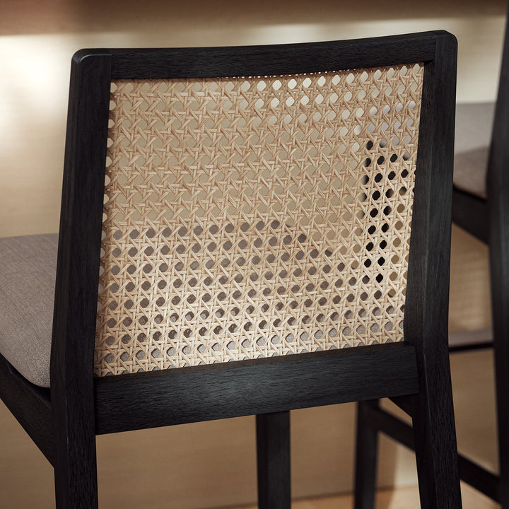 Nardia Cane Counter Stool - Urbia Chairs - Medley Ivory Nogal - HORNE