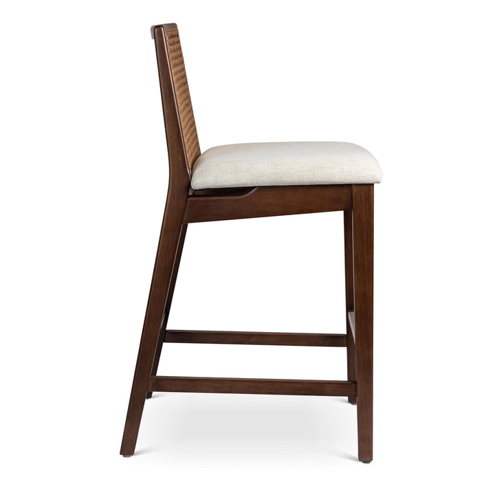 Nardia Cane Counter Stool - Urbia Chairs - Medley Ivory Nogal - HORNE