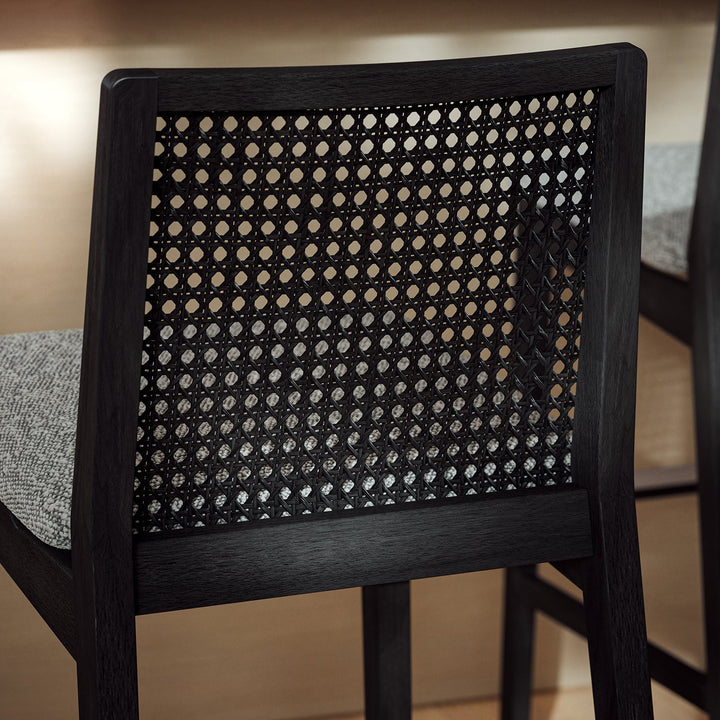 Nardia Cane Counter Stool - Urbia Chairs - Medley Ivory Nogal - HORNE