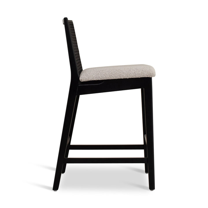 Nardia Cane Counter Stool - Urbia Chairs - Medley Ivory Nogal - HORNE