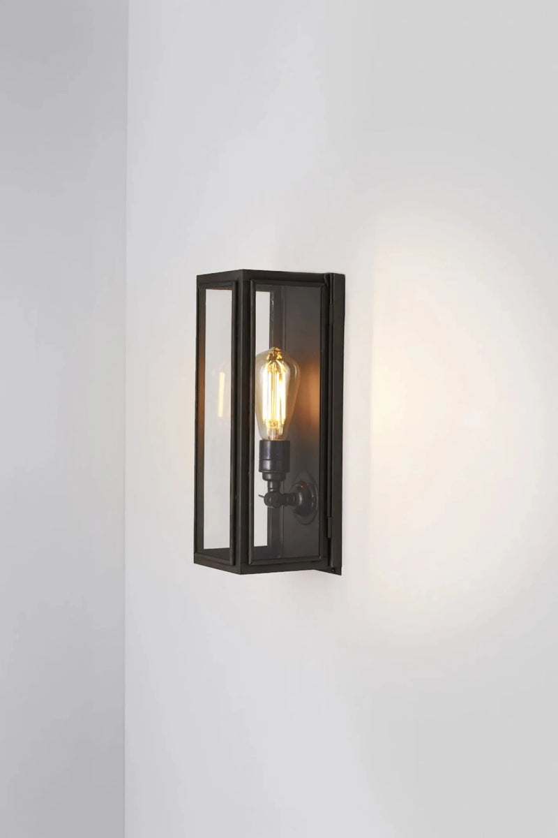 Narrow Box Wall Light - Externally Glassed - Davey Lighting Outdoor Lights - Frosted - HORNE