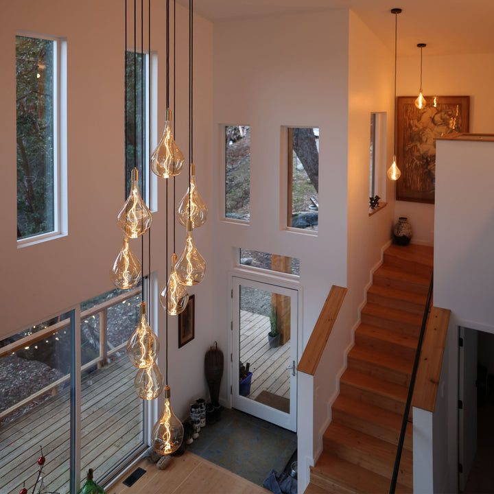 Nine Pendant + Voronoi III - Tala Cluster Pendants - Graphite + Voronoi III - HORNE