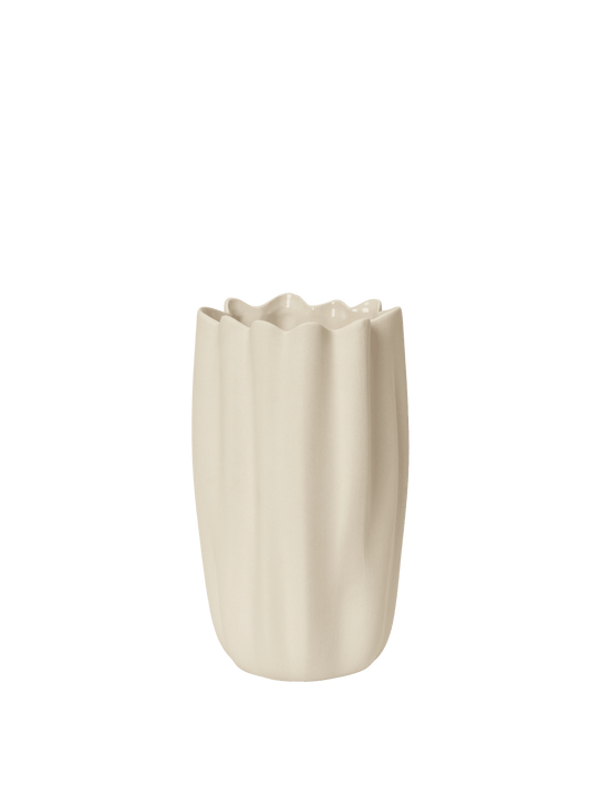 Nium Vase - H23 - Ferm Living Vases - Off - white - HORNE