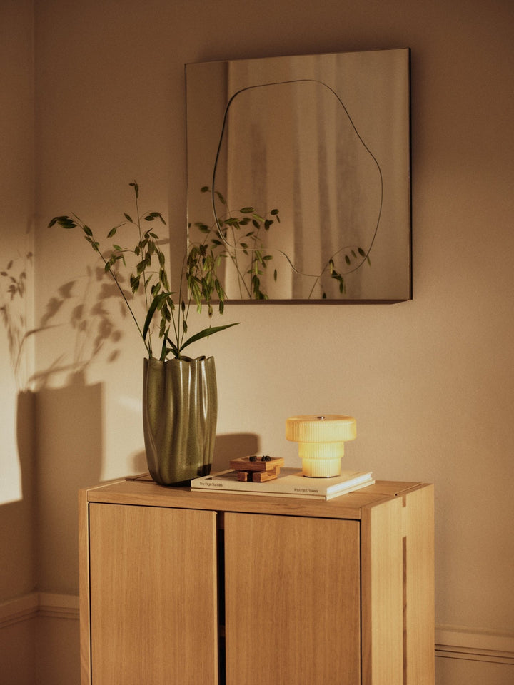 Nium Vase - H23 - Ferm Living Vases - Dark Sage - HORNE