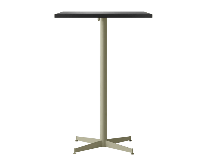 Nook Bar Table - Audo Copenhagen Tables + Desks - 28 x 24 in - Olive - Linoleum Charcoal - HORNE