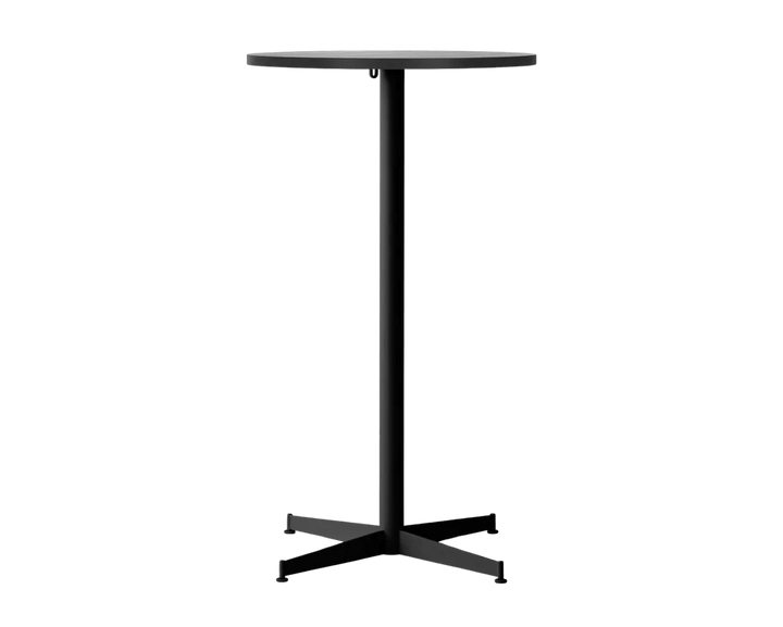 Nook Bar Table - Audo Copenhagen Tables + Desks - Ø24 in - Black - Black Oa - HORNE