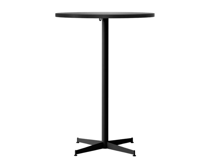 Nook Bar Table - Audo Copenhagen Tables + Desks - Ø32 in - Black - Linoleum Charcoal - HORNE