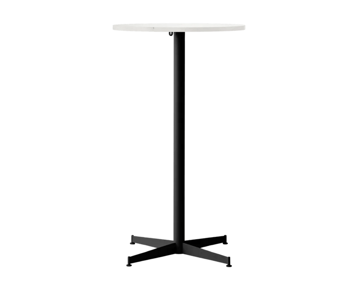 Nook Bar Table - Audo Copenhagen Tables + Desks - Ø24 in - Black - Estremoz Marble - HORNE