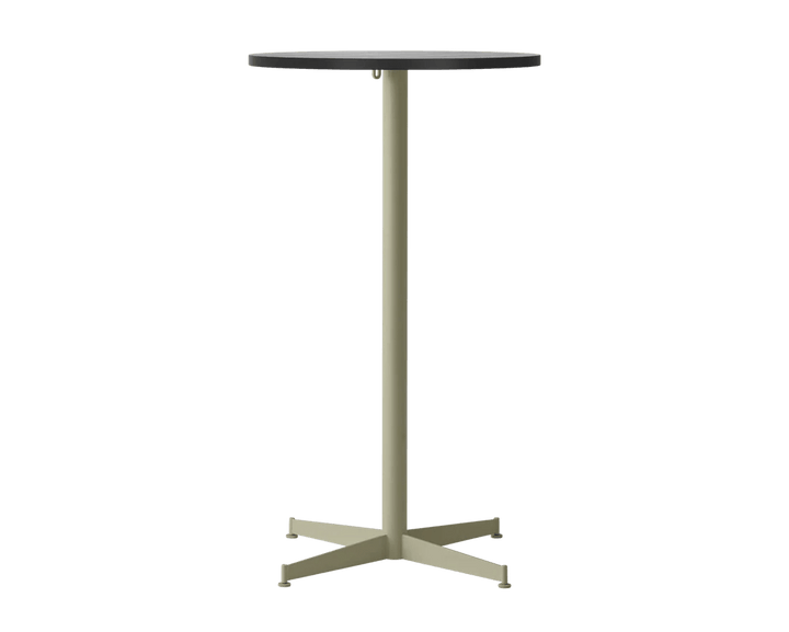 Nook Bar Table - Audo Copenhagen Tables + Desks - Ø24 in - Olive - Black Oa - HORNE