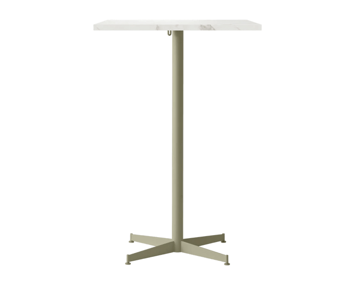 Nook Bar Table - Audo Copenhagen Tables + Desks - 28 x 24 in - Olive - Estremoz Marble - HORNE