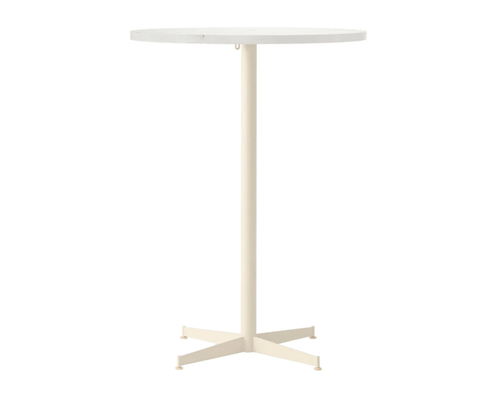 Nook Bar Table - Audo Copenhagen Tables + Desks - Ø32 in - Ivory - Estremoz Marble - HORNE