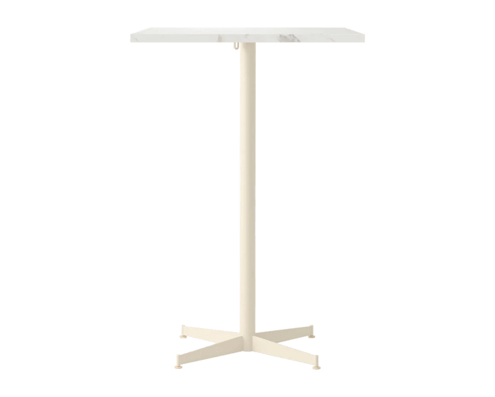 Nook Bar Table - Audo Copenhagen Tables + Desks - 28 x 24 in - Ivory - Estremoz Marble - HORNE