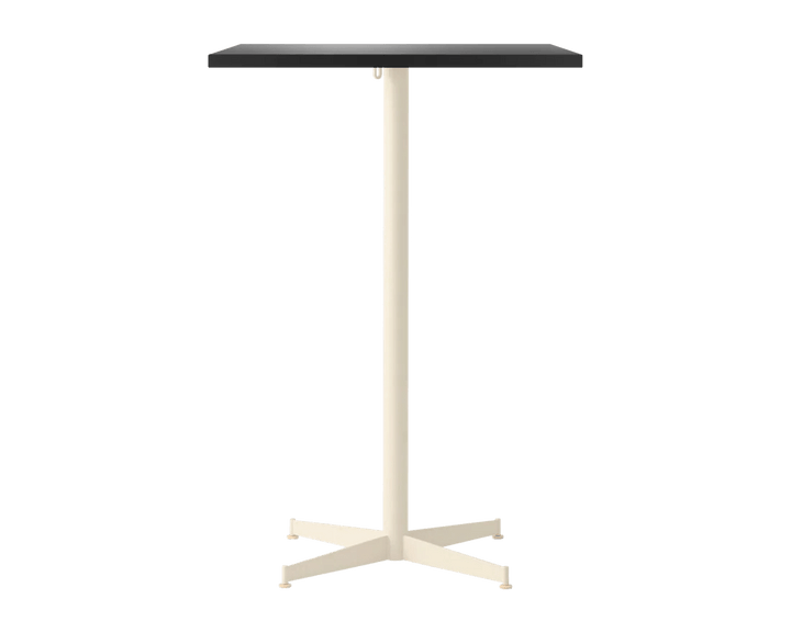 Nook Bar Table - Audo Copenhagen Tables + Desks - 28 x 24 in - Ivory - Linoleum Charcoal - HORNE