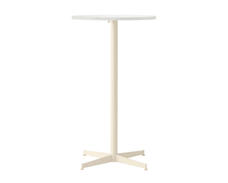 Nook Bar Table - Audo Copenhagen Tables + Desks - Ø24 in - Olive - Estremoz Marble - HORNE