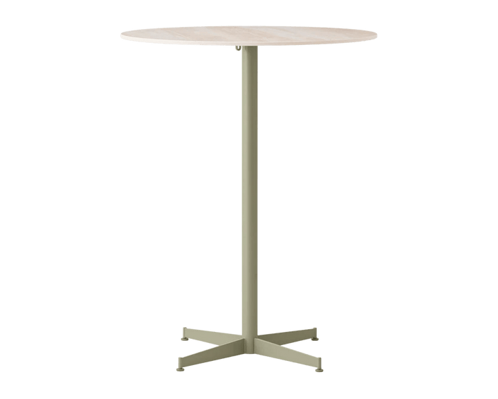 Nook Bar Table - Audo Copenhagen Tables + Desks - Ø32 in - Olive - Ceramic Sand - HORNE