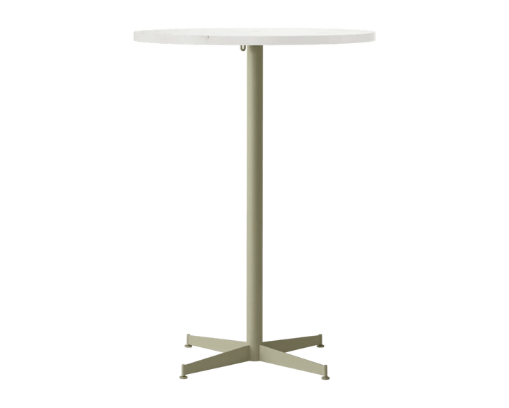 Nook Bar Table - Audo Copenhagen Tables + Desks - Ø32 in - Olive - Estremoz Marble - HORNE