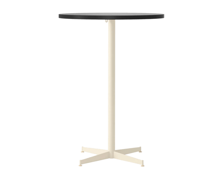 Nook Bar Table - Audo Copenhagen Tables + Desks - Ø32 in - Ivory - Black Oa - HORNE