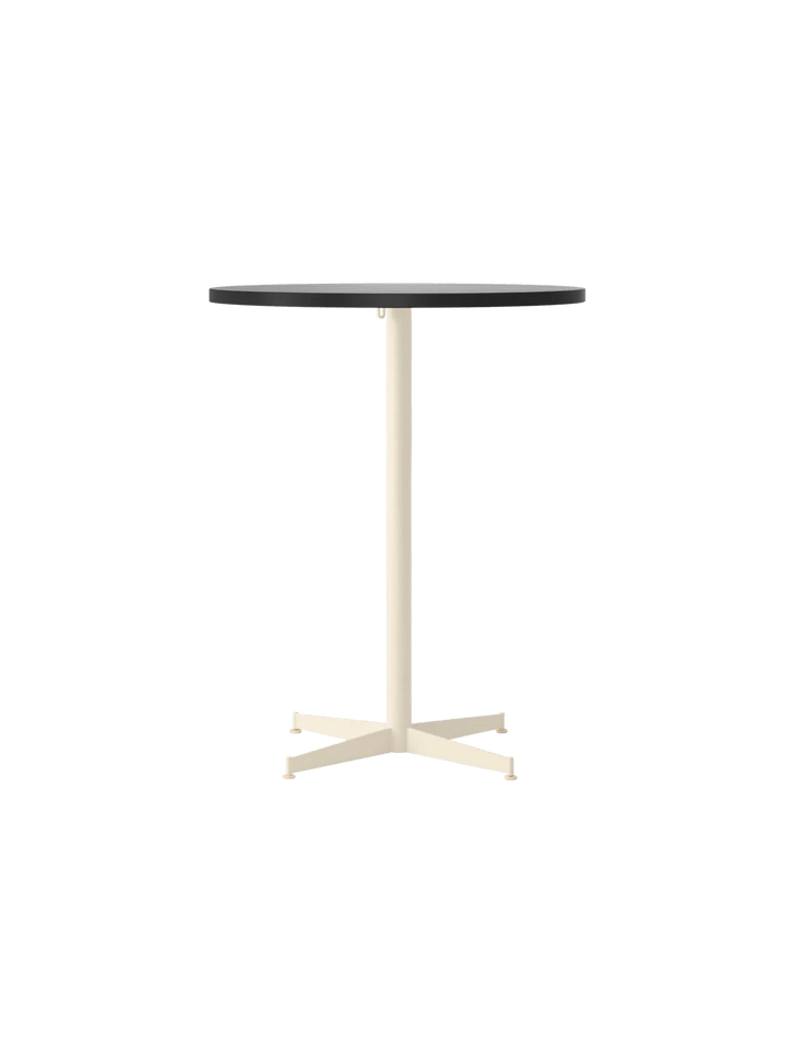 Nook Counter Table - Audo Copenhagen Tables + Desks - Ø32 in - Ivory - Black Oak - HORNE