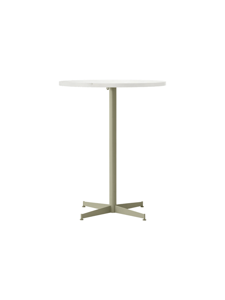 Nook Counter Table - Audo Copenhagen Tables + Desks - Ø32 in - Olive - Estremoz Marble - HORNE